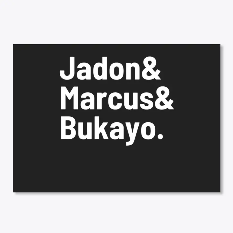 Show support - Marcus, Jadon and Bukayo 